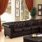 Stanford II Sectional Sofa CM6270 in Brown Leatherette w/Options