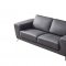Julie Sofa in Gray Leather Match by Beverly Hills w/Options