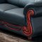Black Bonded Leather 7981 Sofa w/Optional Loveseat & Chair