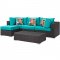 Convene Outdoor Patio Sectional Set 5Pc EEI-2362 by Modway
