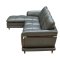 9180 Sectional Sofa in Gray-Green Leather by ESF