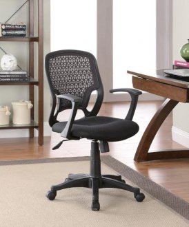800056 Mesh Back Black Finish Modern Office Chair by Coaster