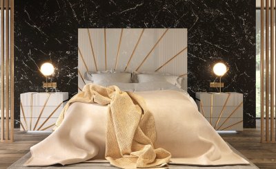 Oro Bedroom in White by ESF w/Options