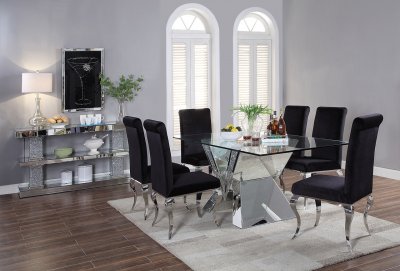 Noralie Dining Table 71280 by Acme w/Optional 62072 Chairs