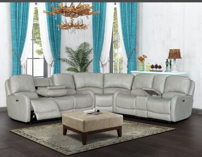 Apple Motion Sectional Sofa MNY2636 in Light Green