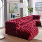 MS2086 Sectional Sofa in Red Velvet by VImports