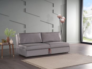 Ava Sofa Bed in Light Gray Fabric by Istikbal [IKSB-Ava Light Gray]