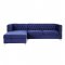 Sullivan Sectional Sofa 55490 in Navy Blue Velvet by Acme