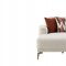 Atlanta Sectional Sofa in Cream Fabric by Bellona w/Options