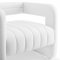 Range Accent Chair in White Velvet by Modway
