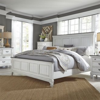 Allyson Park 5Pc Bedroom Set 417-BR -Wirebrushed White - Liberty
