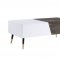 Orion Coffee Table 84680 in Rustic Oak & White by Acme