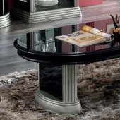 Two-Toned Black & Silver Classic Coffee Table