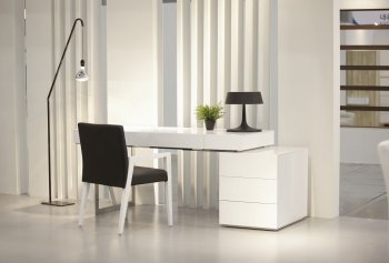 Loft Modern Office Desk in White by J&M [JMOD-Loft]