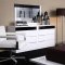Black & White High Gloss Finish Contemporary Bedroom Set