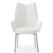 9113 Dining Table in White by ESF w/Optional 1218 White Chairs