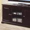 Espresso Finish Contemporary TV Stand w/Hidden Side Storage