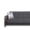 Almira Elena Gray Sofa Bed in Fabric by Casamode w/Options