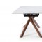 9063 Dining Table White Ceramic by ESF w/Optional 1313 Chairs