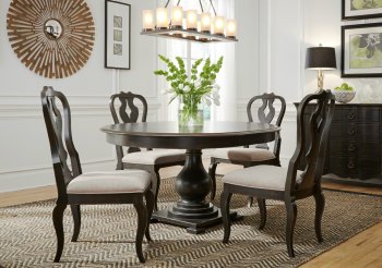 Chesapeake Dining 5Pc Set 493-DR-PDS in Antique Black by Liberty [LFDS-493-DR-PDS-Chesapeake]