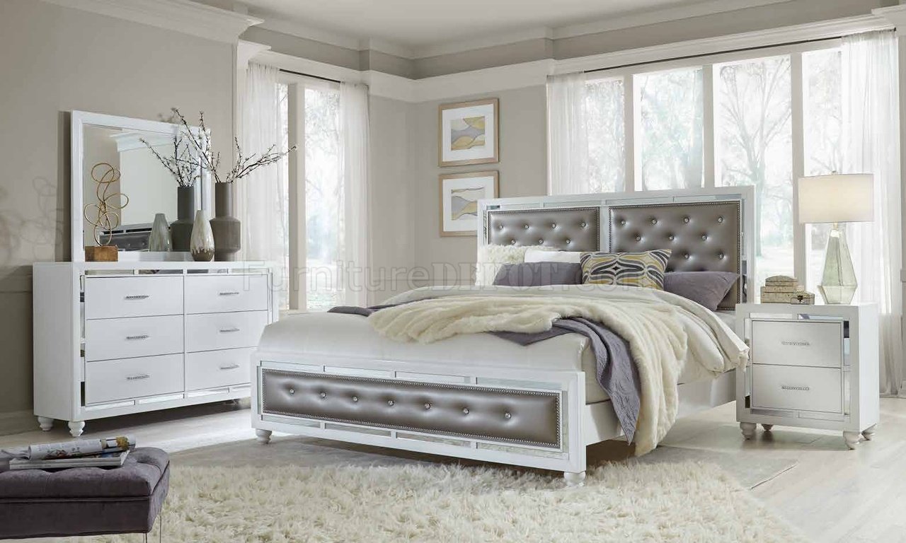 Mackenzie Bedroom Set in White by Global w/Options