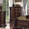 B740 Bedroom Set 5Pc in Brown by FDF