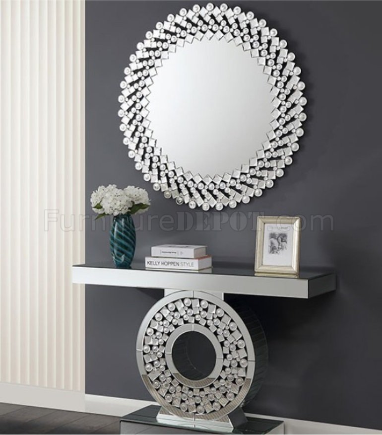 Neirin Console Table Mirror Set, Console Table Set With Mirror