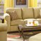 Butter or Chocolate Chenille Fabric Modern Livng Room Sofa