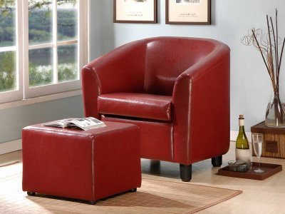 Chair & Ottoman HECC-9810BG