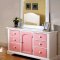 CM7953PW Christabella Kids Bedroom in White & Pink w/Options