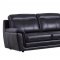 S210 Sofa in Black Leather by Beverly Hills w/Options