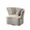 Athalia Swivel Chair 55307 in Shimmering Pearl Fabric by Acme