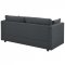 Activate Sofa in Gray Fabric by Modway