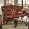 Lotus Traditional Sofa in Bonded Leather w/Optional Items