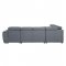Hanley Sectional Sofa LV00968 in Gray Fabric by Acme w/Sleeper