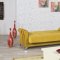 Metro Life Sofa Bed in Mustard Fabric by Casamode