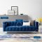 Mesmer Sofa in Navy Velvet Fabric by Modway