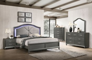 8318A Bedroom in Pewter by Lifestyle w/Options [SFLLBS-8318A Pewter]