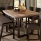 Compson Counter Ht Dining Table in Light Walnut by Homelegance