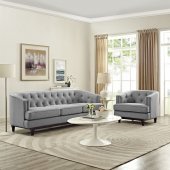 Coast Sofa in Light Gray Fabric by Modway w/Options