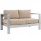 Shore Outdoor Patio Sofa 6Pc Set Choice of Color 2568 by Modway