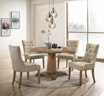 Yotam Dining Room 5Pc Set 77160 in Salvaged Oak by Acme [AMDS-77160 Yotam]