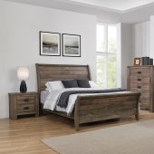 Frederick 5Pc Bedroom Set 222961 in Weathered Oak by Coaster