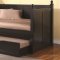 300027 Trundle Bed by Coaster in Satin Black