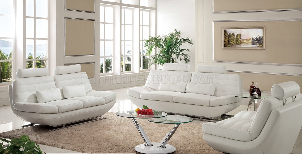 White Italian Leather By Pantek W, White Italian Leather Sofa