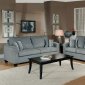 Grey Fabric Modern Living Room Sofa & Loveseat Set