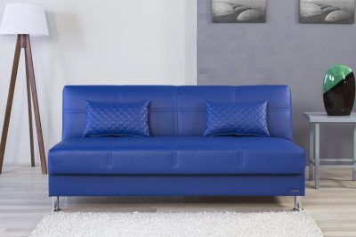 Eco Rest Sofa Bed in Zen Navy Leatherette by Casamode