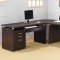 Skylar Office Desk 800891 in Cappuccino by Coaster w/Options