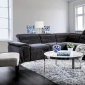 Felicity Sectional Sofa CM6521GY in Dark Gray Chenille