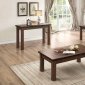 Schleiger 5400 Coffee Table 3Pc Set in Brown by Homelegance